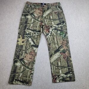 Mossy Oak Camo Pants Mens 36x29 Break Up Infinity Jeans Hunting Oak Leaf